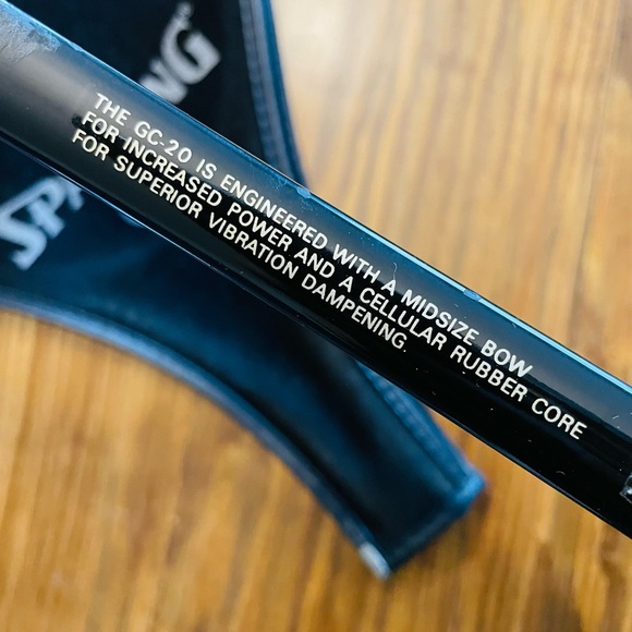 Excellent Condition Spaulding Gc-20 black/orange Tennis Racquet - Picture 8 of 8